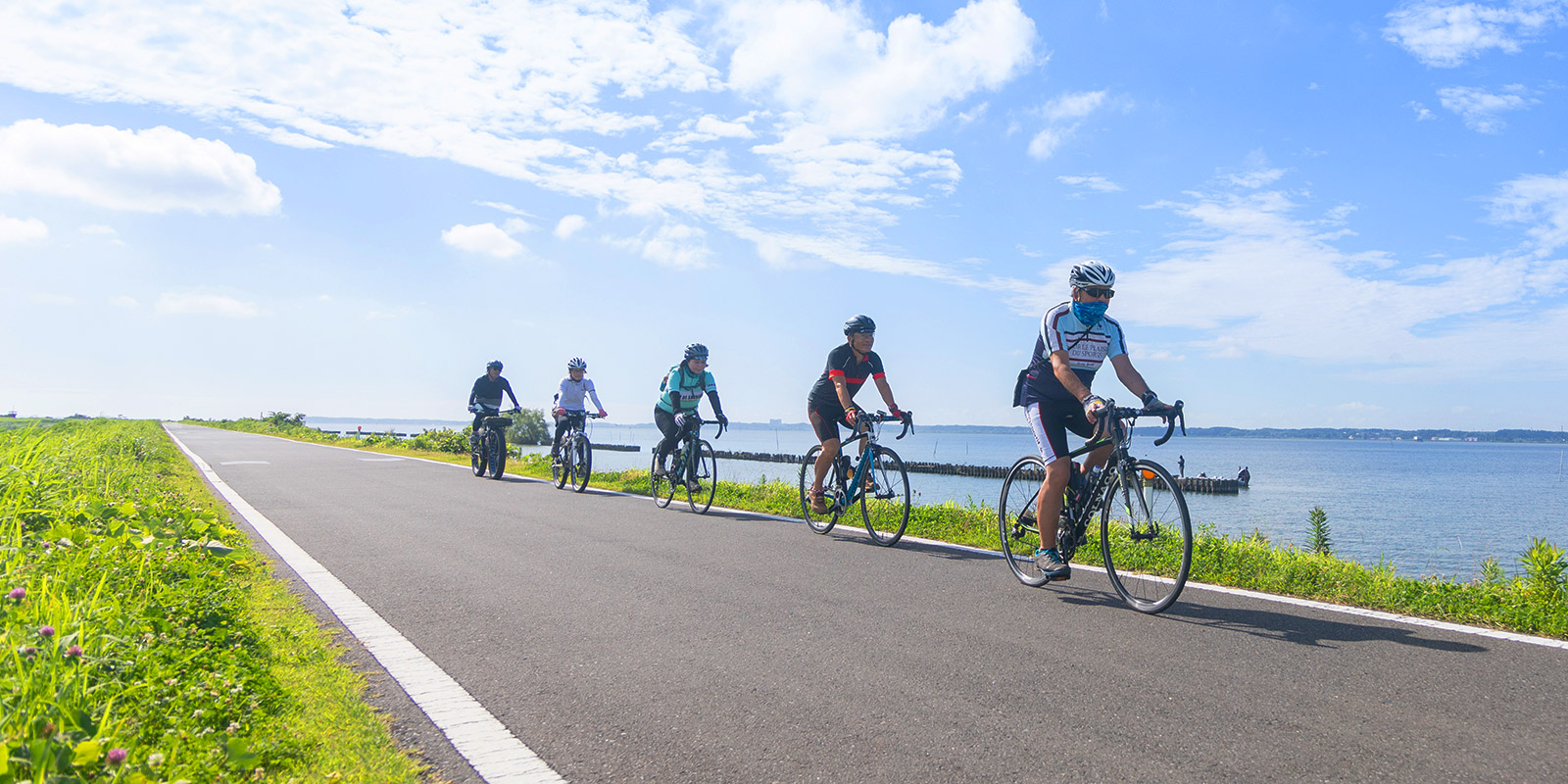 仲間と走ろう茨城県 サイクリング風景